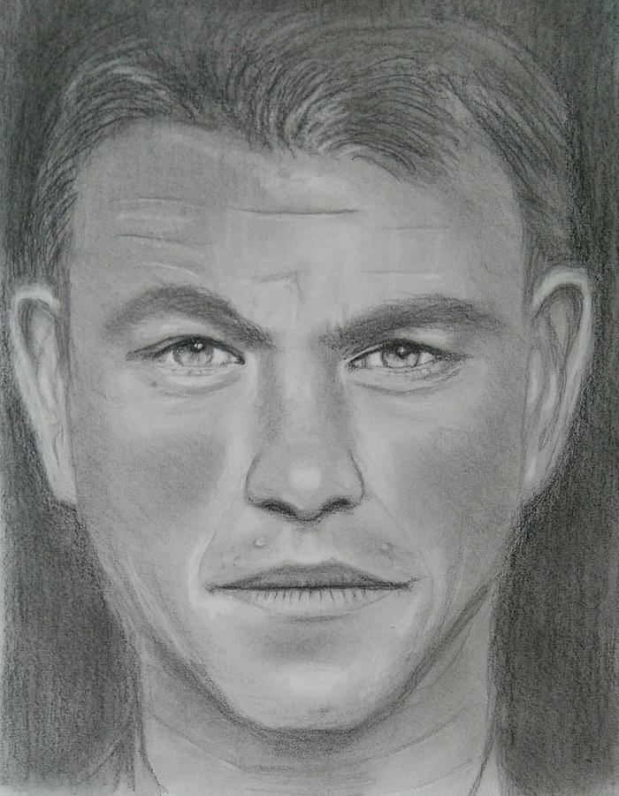 Matt Damon Drawing by Paul Blackmore - Fine Art America