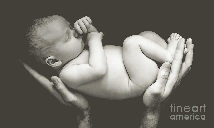Matte Baby Art Photograph by Cheryl Baxter