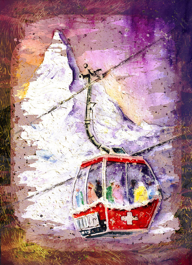 Matterhorn Authentic Madness Painting by Miki De Goodaboom