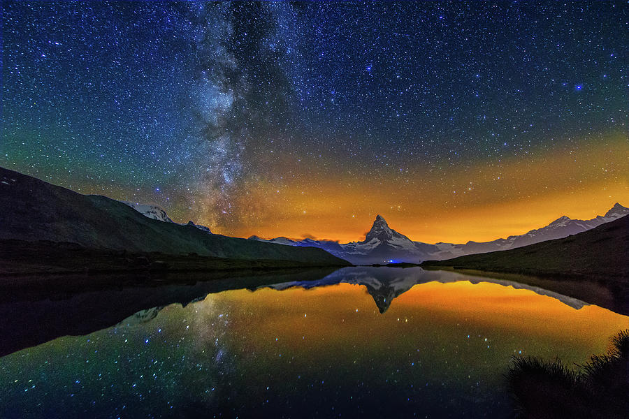 Matterhorn by Night Photograph by Ralf Rohner