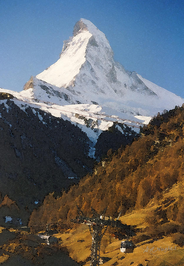 Matterhorn Digital Art by Gary Hughes