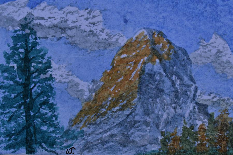 Matterhorn Gold 2 Painting by Warren Thompson