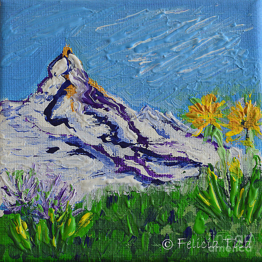 Matterhorn Summer Painting by Felicia Tica