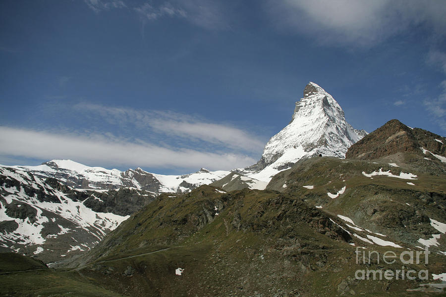 Matterhorn with Alpine Landscape Photograph by Christine Amstutz