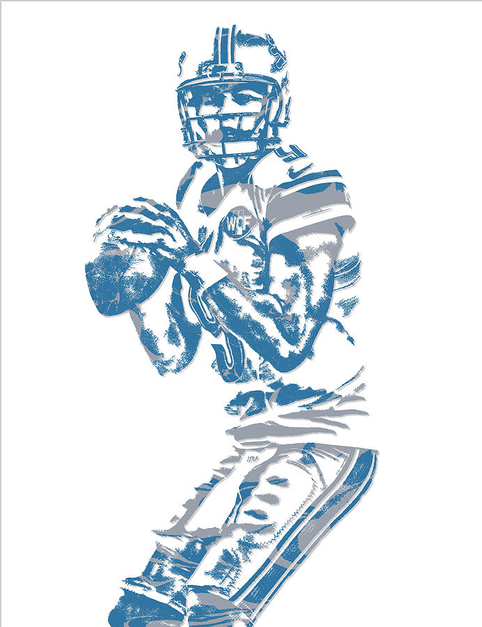 Matthew Stafford Detroit Lions Pixel Art 5 Poster by Joe Hamilton - Fine  Art America