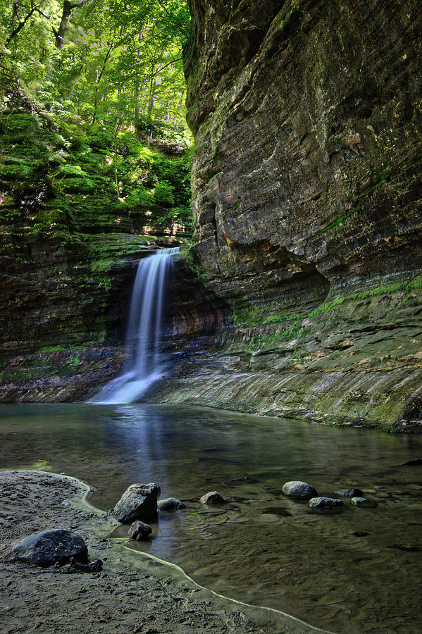 Matthiessen Park Waterfall Photograph by Mike Burgquist - Fine Art America