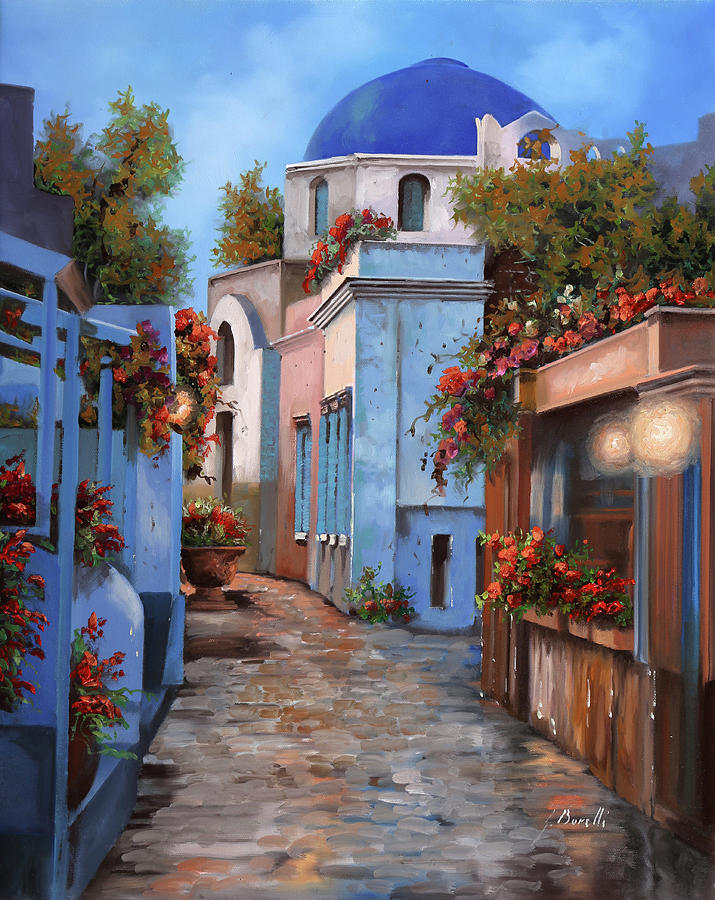 Mattina In Grecia Painting