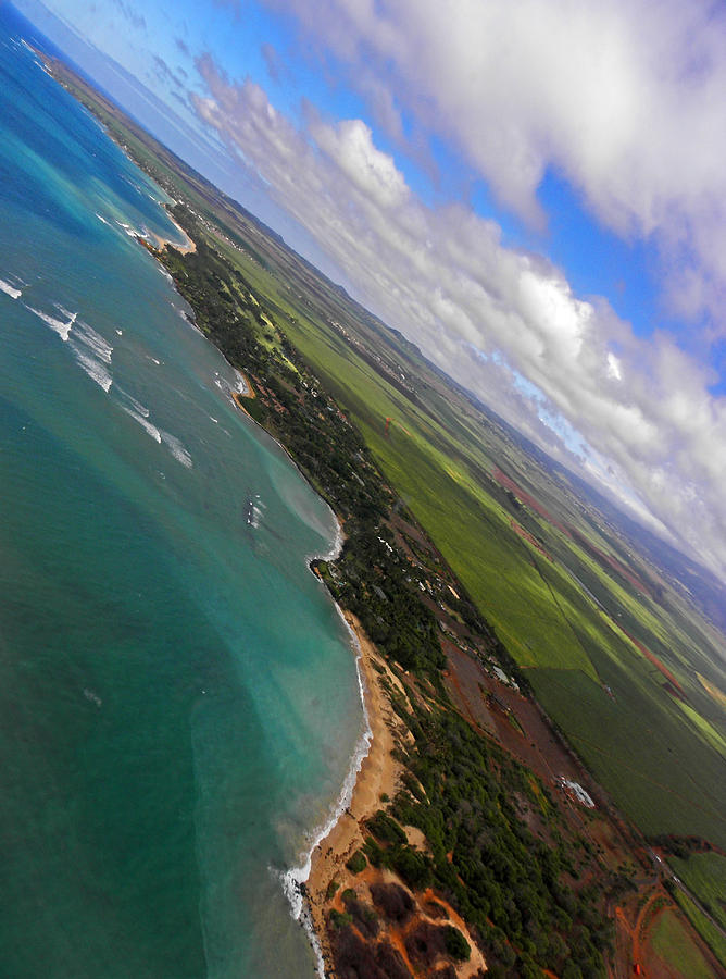 Maui From the Plane I Photograph by Elizabeth Hoskinson