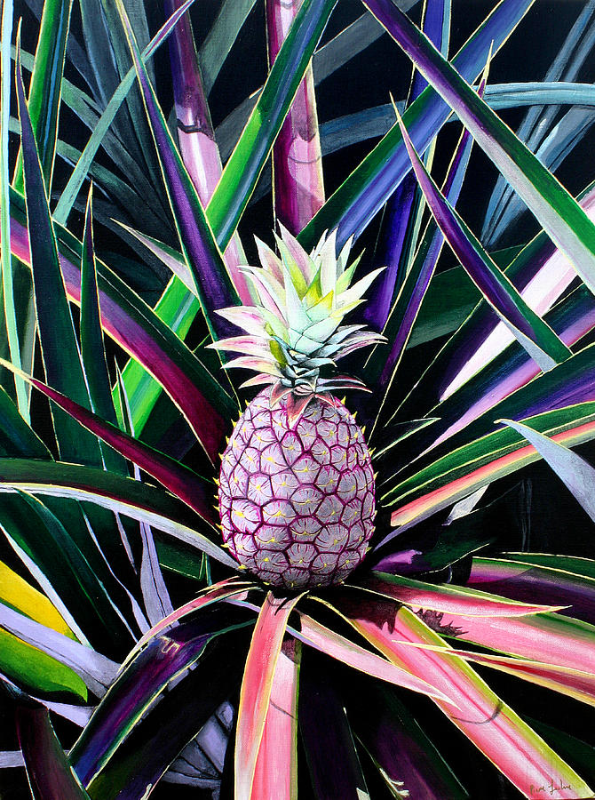 Maui Gold Pineapple Painting by Pierre Leclerc Photography