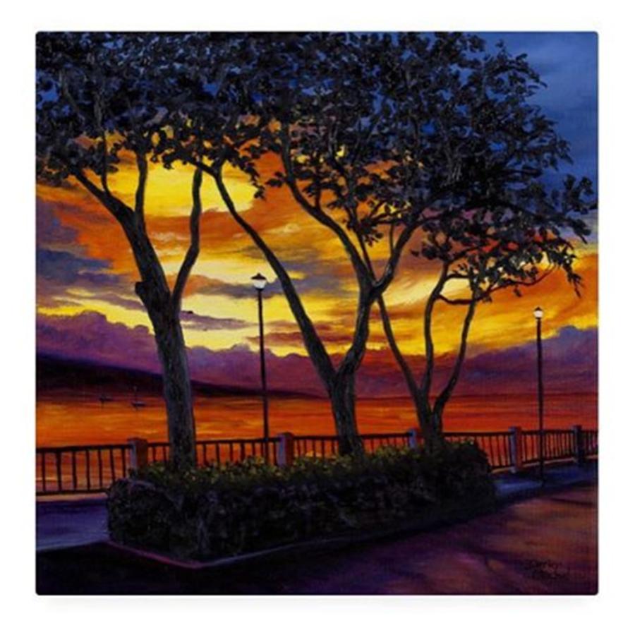 Maui Photograph - #maui lahaina Sunset Oil #painting by Darice Machel McGuire