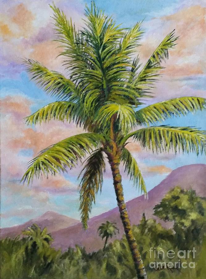 Maui Palm Painting by William Reed