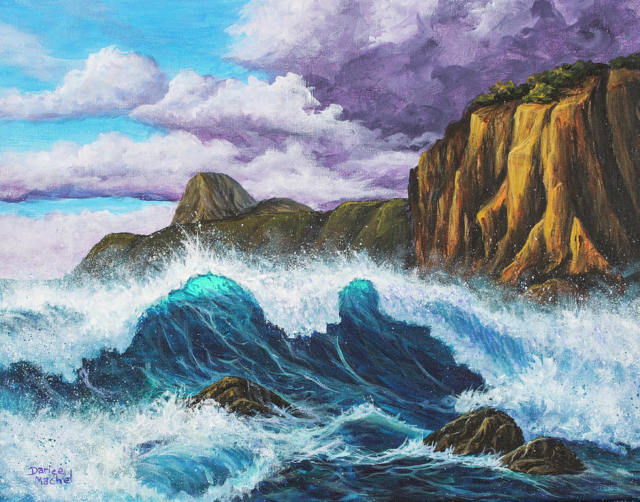 Maui Rugged Coast  Painting by Darice Machel McGuire