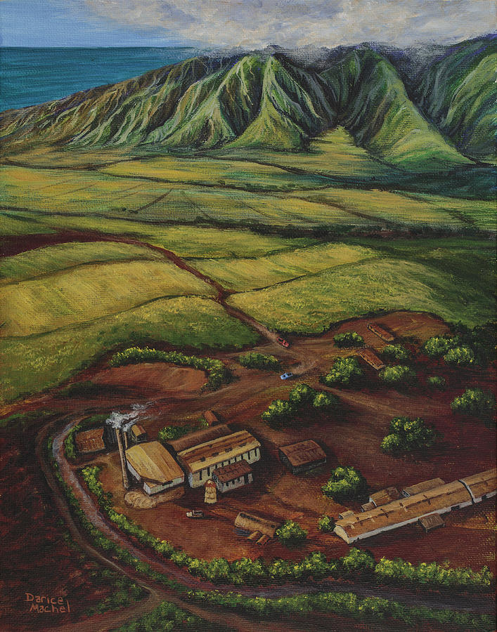 Maui Sugar Mill Painting by Darice Machel McGuire