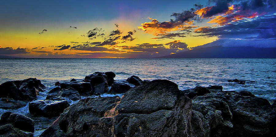 Hawaiian Sunset Photograph - Maui Sunset Glow at Kuleana by Dave Fish Hawaiian Sunset Photograph - Maui Sunset Glow at Kuleana by Dave Fish