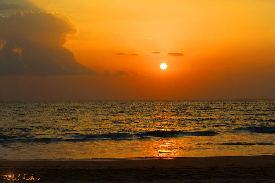 Maui Sunset Photograph by Michael Rucker