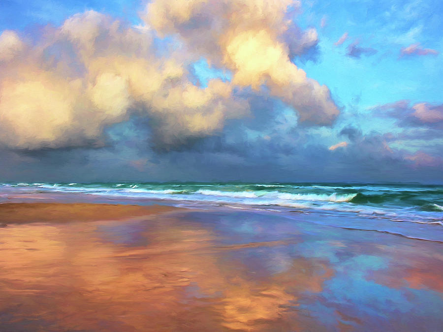 Maui Sunset Rain Painting by Dominic Piperata