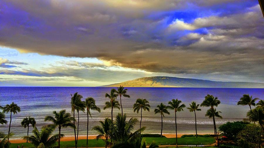 Maui Sunset at Hyatt Residence Club Photograph by J R Yates