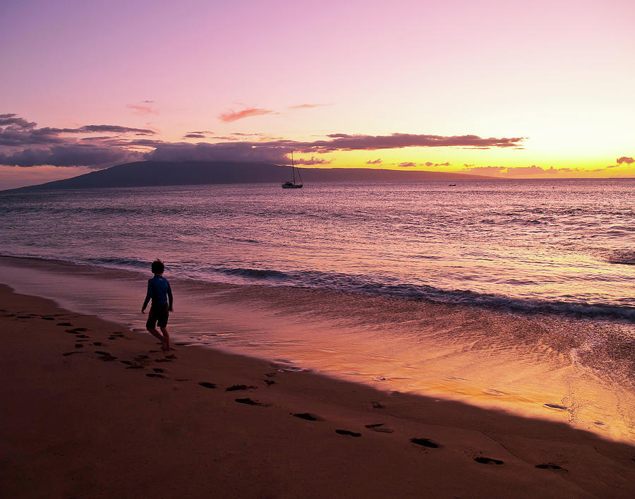Maui Sunset Photograph by Steven Clark