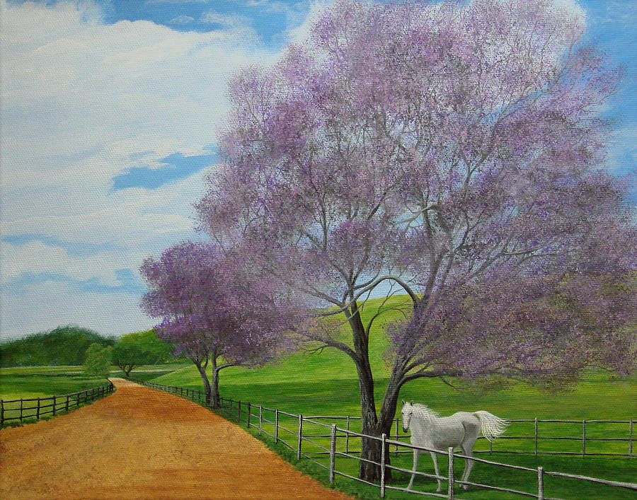 Hawaii Painting - Maui Upcountry by Jeffrey Oldham Hawaii Painting - Maui Upcountry by Jeffrey Oldham