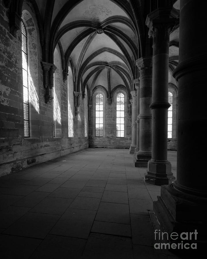 Romanesque Photograph - Maulbronn monastery refectory by Rudi Prott