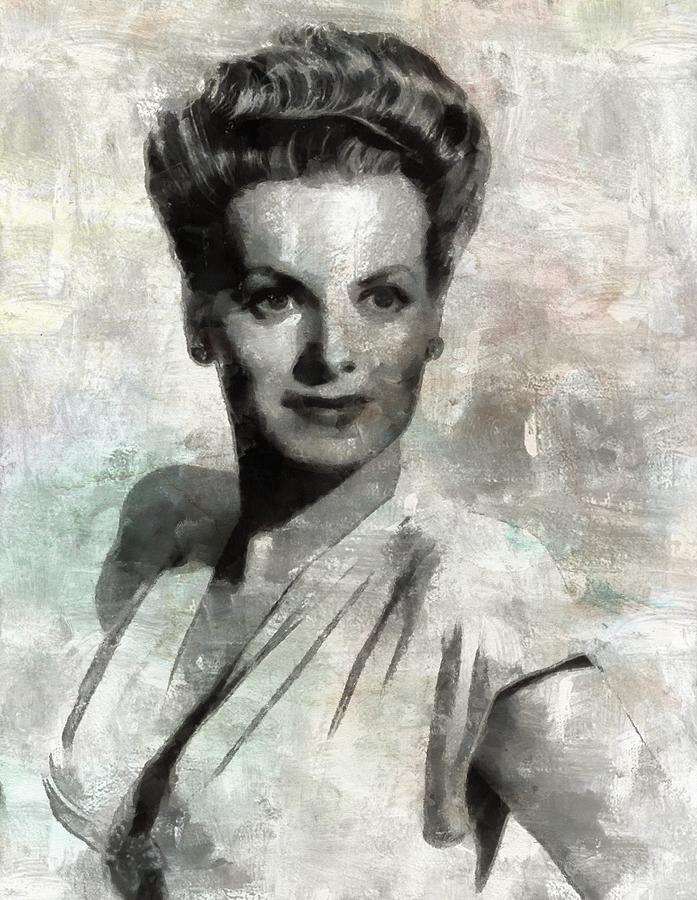 Hollywood Painting - Maureen OHara by Mary Bassett by Esoterica Art Agency