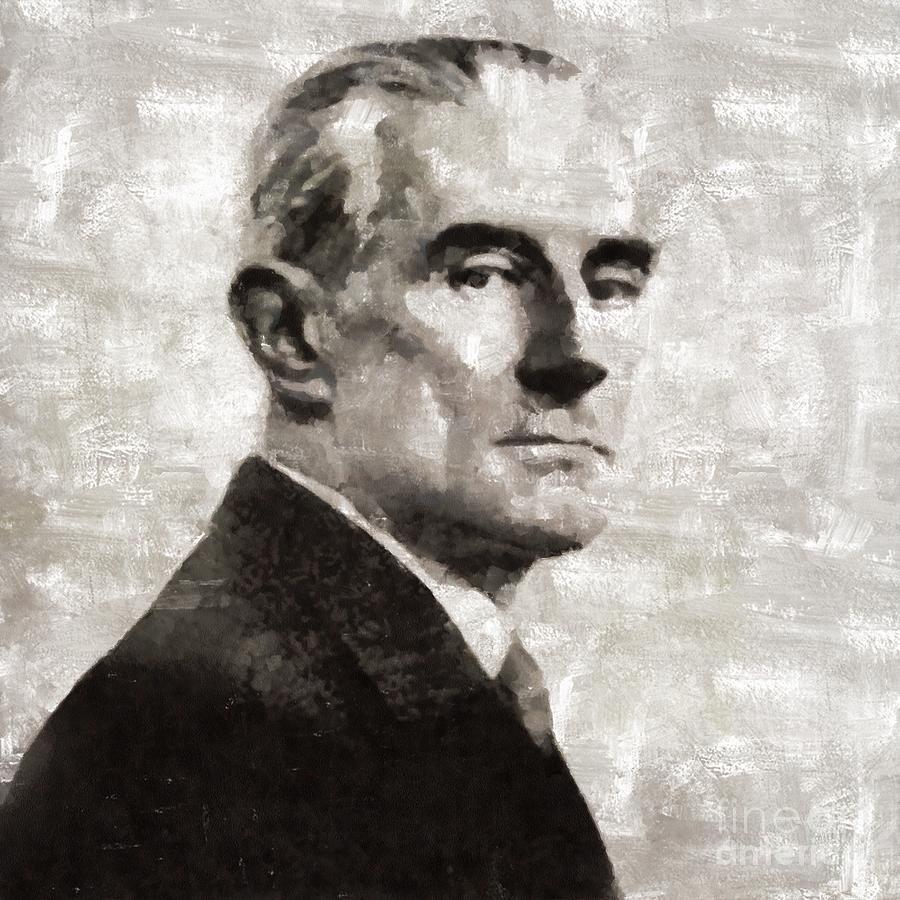 Vintage Painting - Maurice Ravel, Composer by Esoterica Art Agency