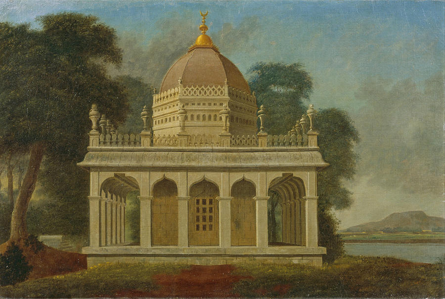 Mausoleum at Outatori near Trichinopoly Painting by Francis Swain Ward