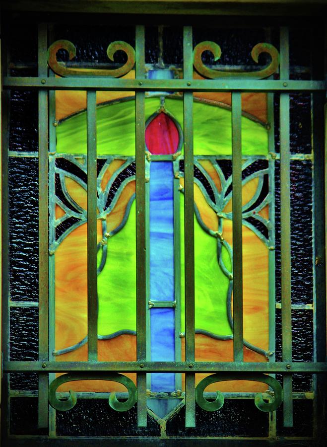 Mausoleum Stained Glass Photograph by Cynthia Guinn