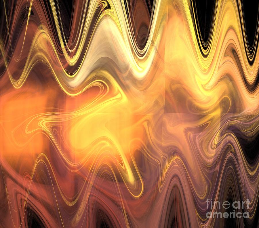 Abstract Digital Art - Mauve Magma by Kim Sy Ok