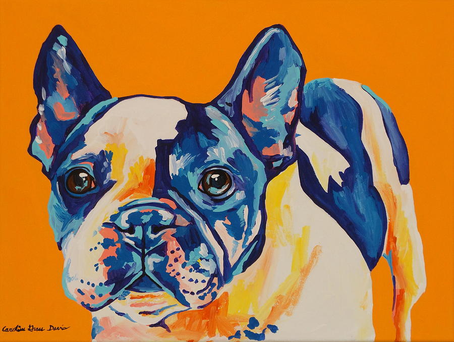 Dog Painting - Mavis by Caroline Davis