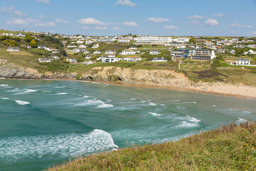 Mawgan Porth Beach North Cornwall England Near Newquay And South Of ...