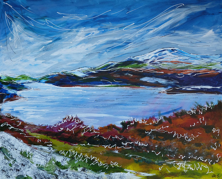Mawwdach Estuary  Painting by Laura Hol Art