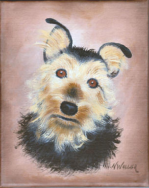 Max Painting by Nancy Waller
