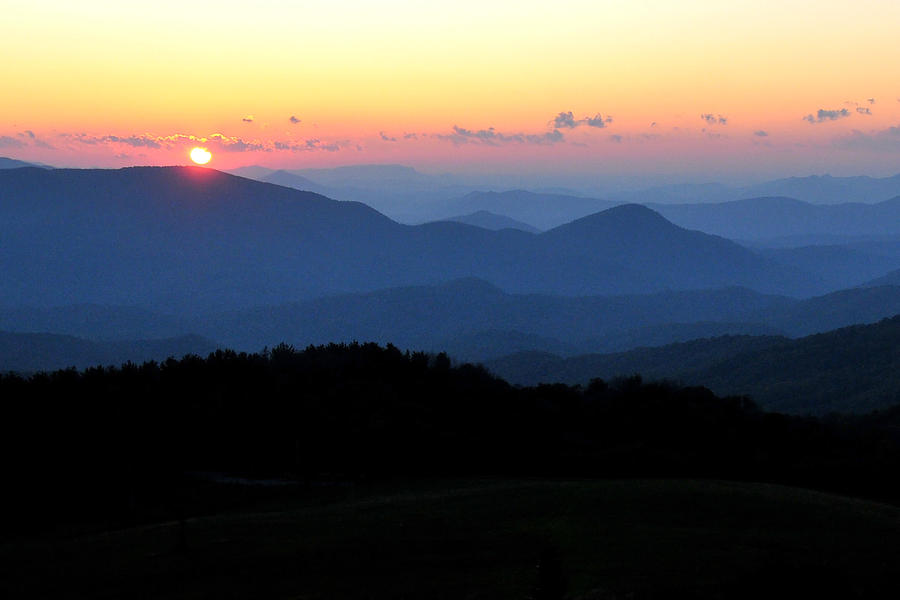 Max Patch Sunset Photograph by Alan Lenk