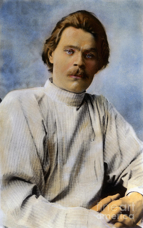 Portrait Photograph - Maxim Gorki, 1868-1936 by Granger