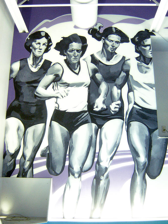 maximum Fitness Runners detail Painting by Tim  Heimdal