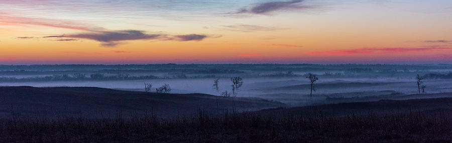 Maxwell Foggy Panorama Photograph by David Drew
