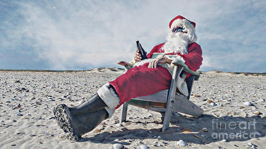 Santa Claus Photograph - May All Your Christmases be Sandy by Benanne Stiens