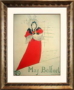 May Belfort Mixed Media by Henri de Toulouse-Lautrec