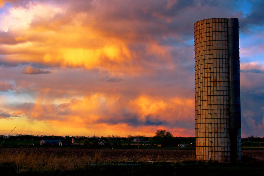 Sunset Photograph - May Day Silo Sunset by James BO Insogna