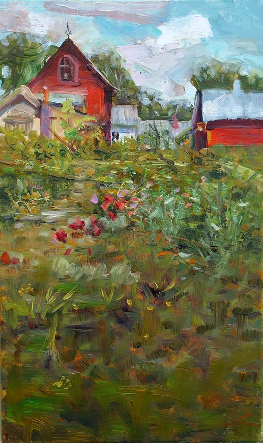 Landscape Painting - May by Elena Sokolova