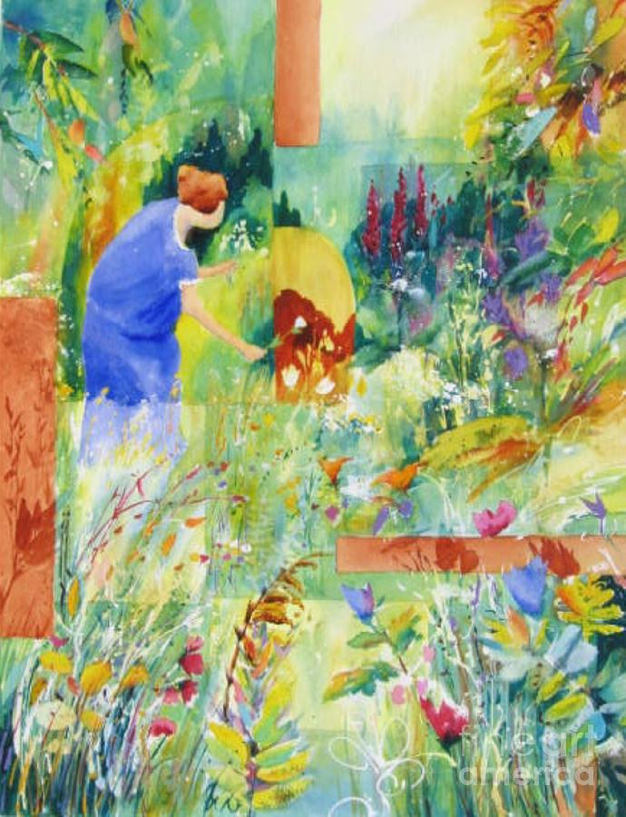 Abstract Paintings Painting - May Meadow by John Nussbaum Abstract Paintings Painting - May Meadow by John Nussbaum