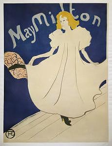 May Milton Mixed Media by Henri de Toulouse-Lautrec