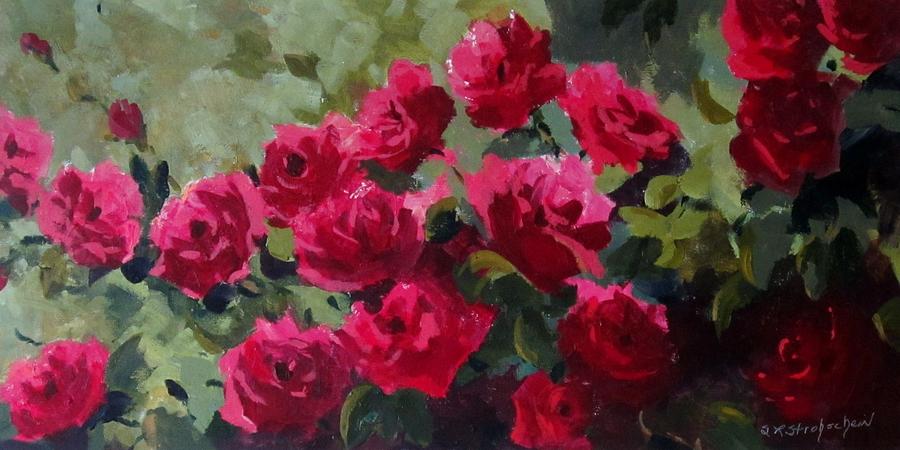 May Roses Painting by Sandra Strohschein