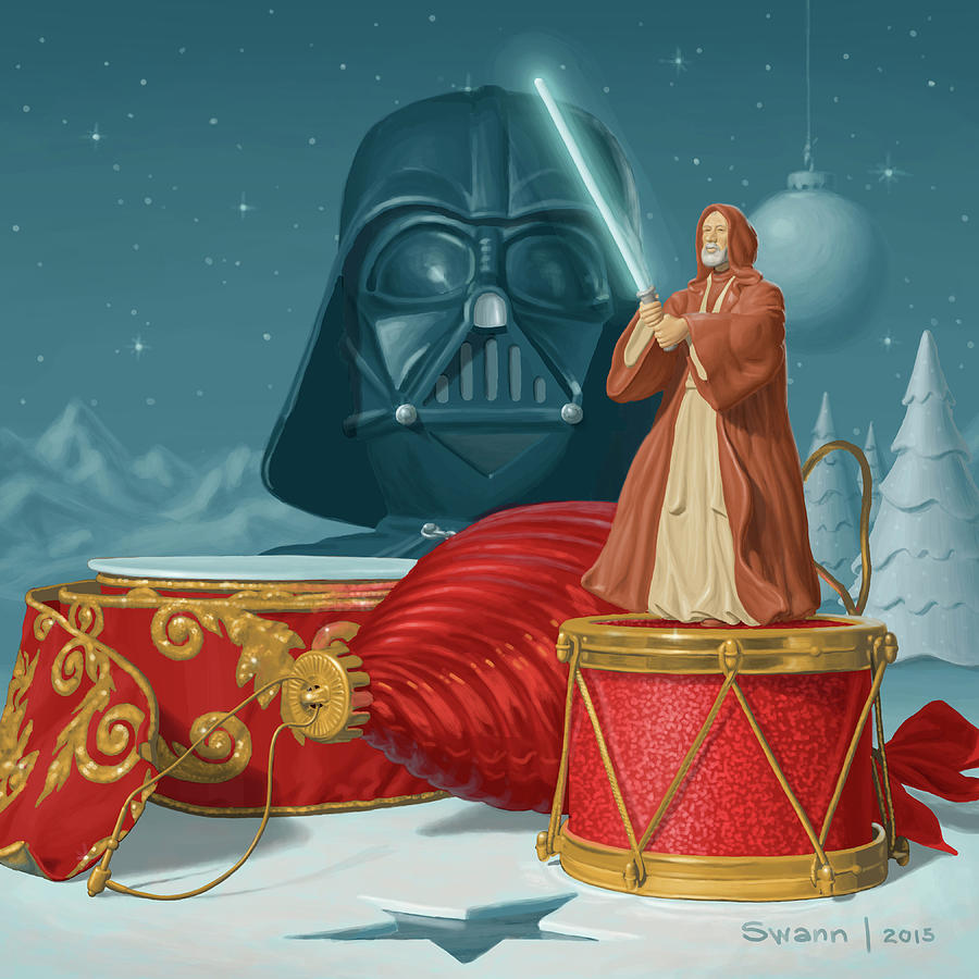May the Holidays Be with You Painting by Swann Smith