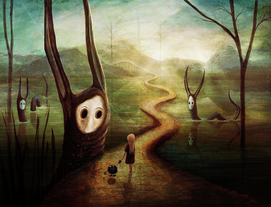 Fantasy Digital Art - May we pass by by Catherine Swenson