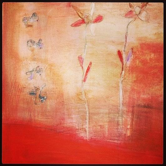 Red Painting - May You Soar by Patricia Byron Red Painting - May You Soar by Patricia Byron