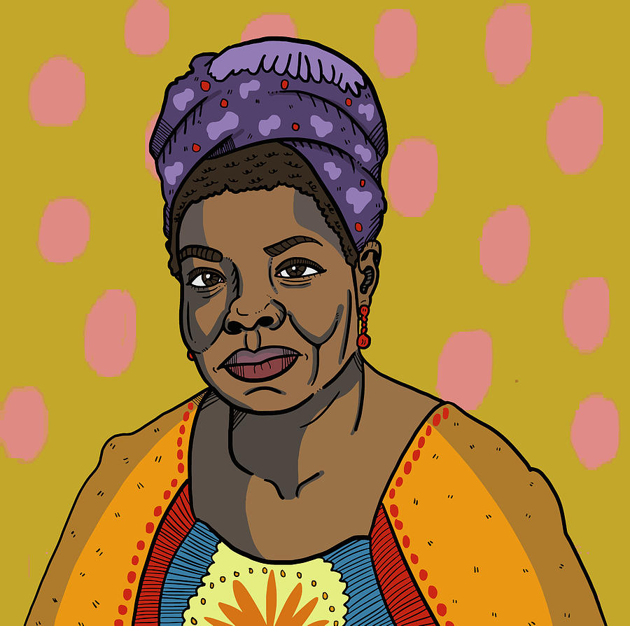 Maya Angelou Digital Art by Nicole Wilson