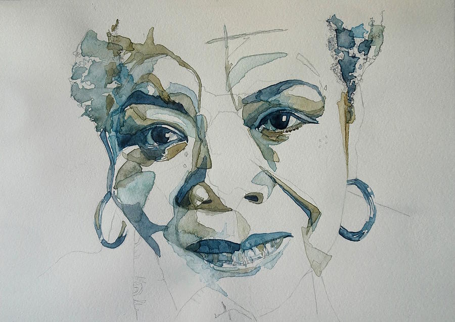Celebrity Painting - Maya Angelou by Paul Lovering