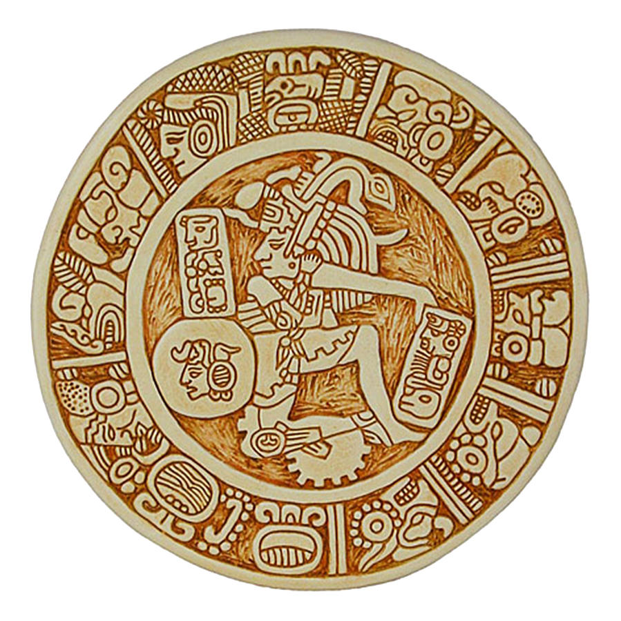 Mayan Aztec Warrior Digital Art by Vagabond Folk Art - Virginia Vivier